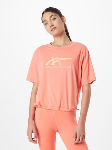 ASICS Toiminnallinen paita 'TIGER' värissä oranssi: edessä