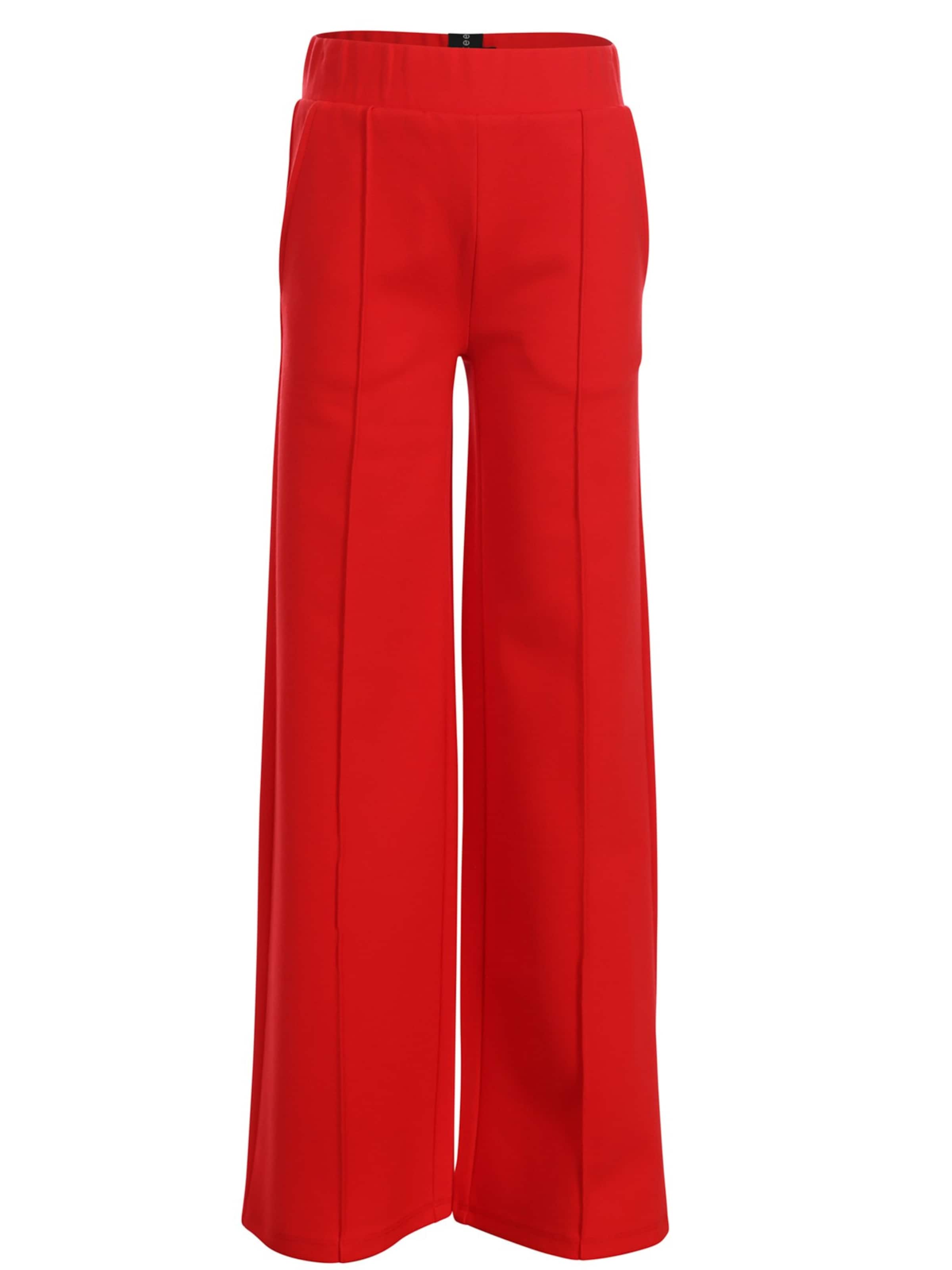 Wide Leg Pantalon Looxs Revolution en rouge : devant