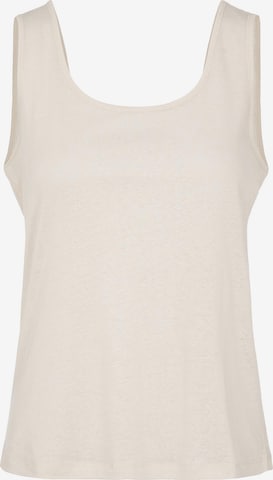 Top 'Phoebe' di PIECES in beige: frontale