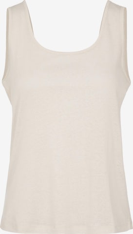 PIECES - Top 'Phoebe' en beige: frente