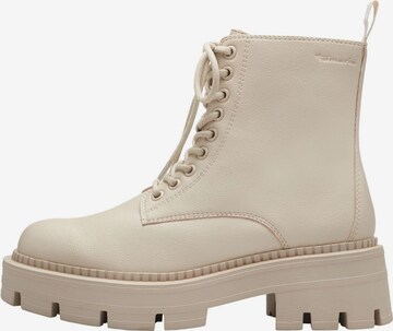 TAMARIS Lace-up bootie in Beige