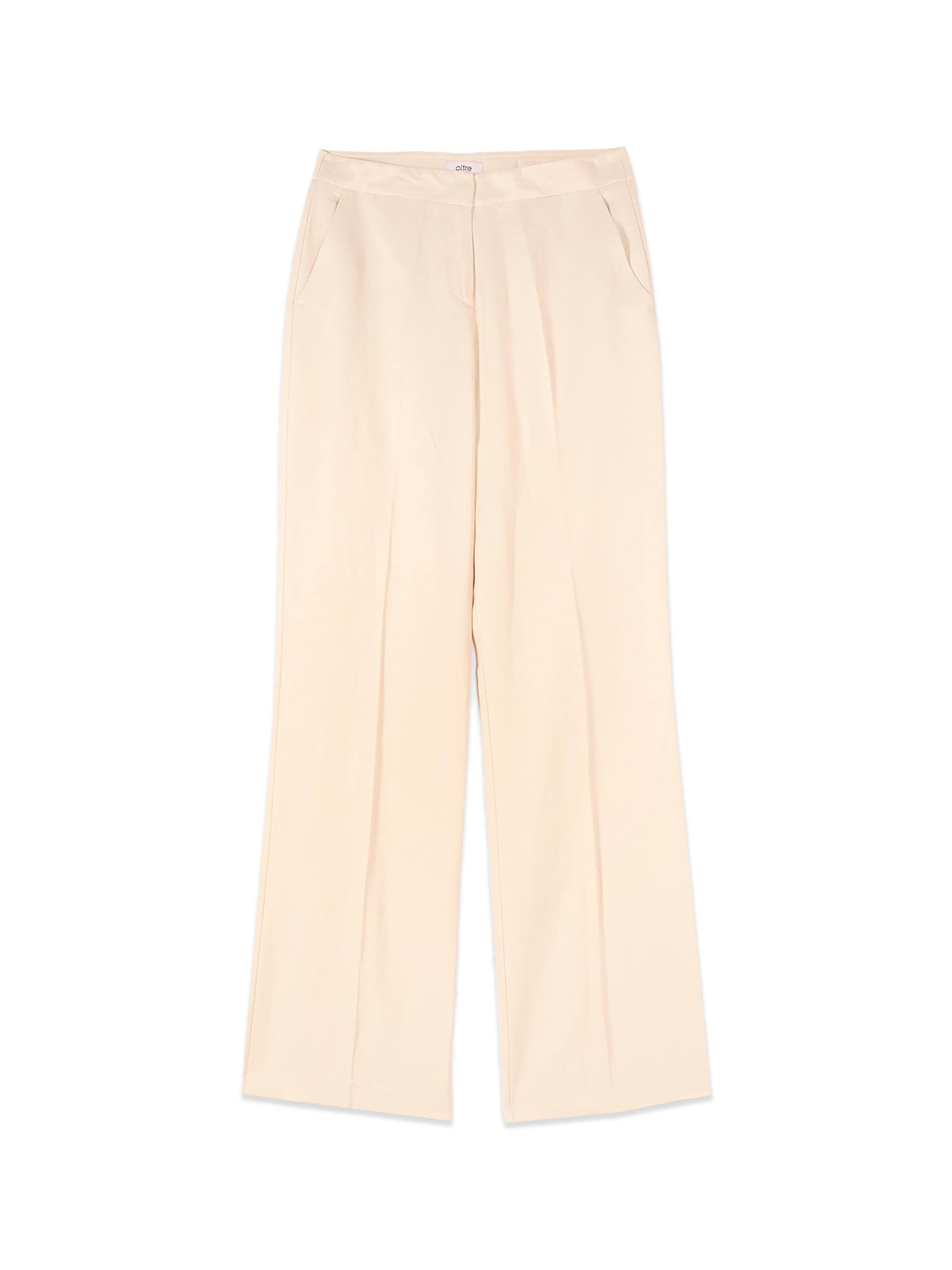 Wide leg Pantaloni di oltre in beige: frontale