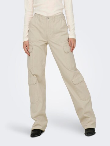 Regular Pantalon cargo 'MALFY' ONLY en beige : devant