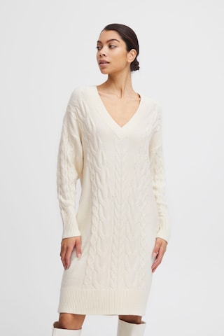 b.young Knitted dress 'Milo' in White: front