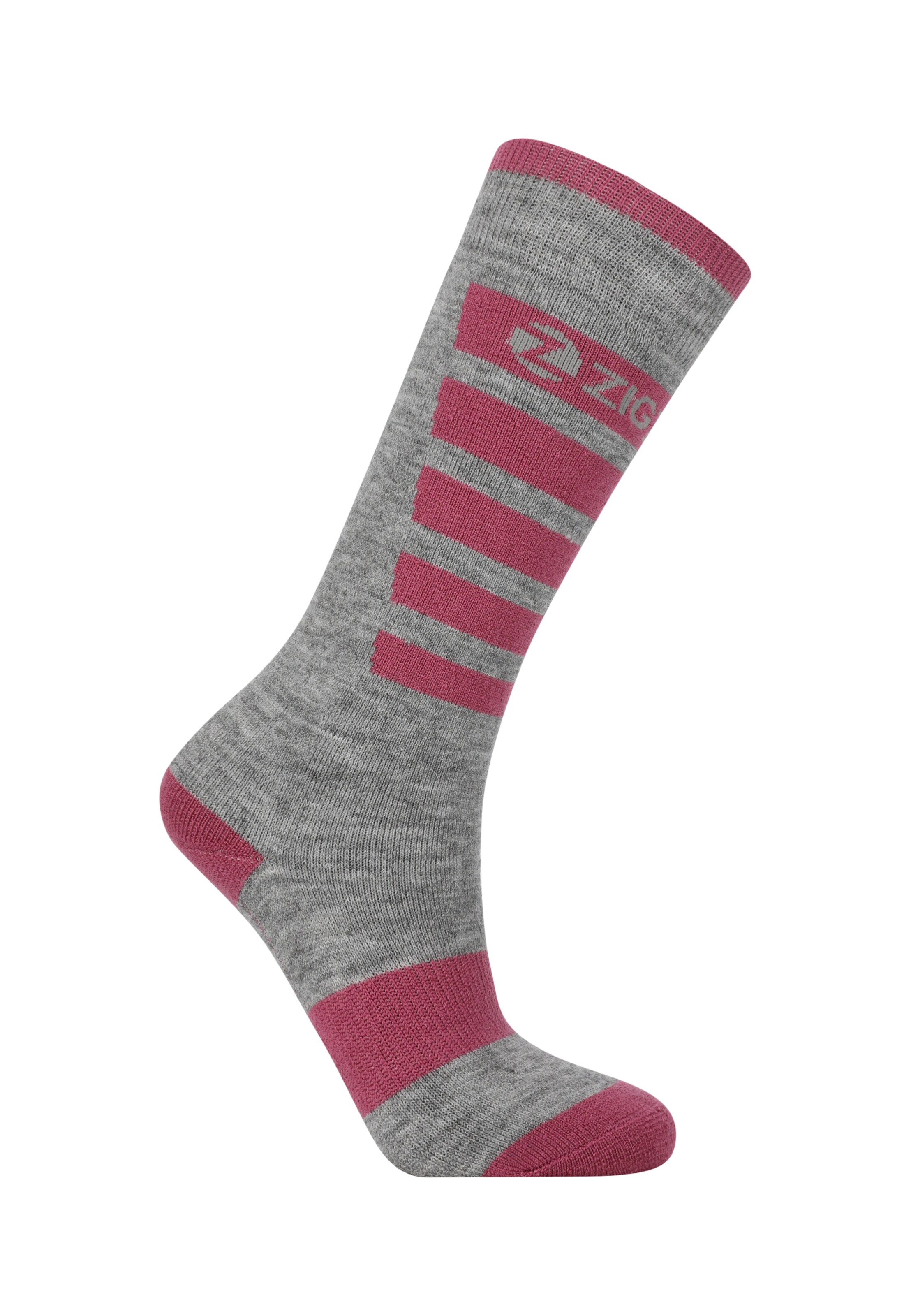 ZigZag Athletic Socks 'Znow' in Grey