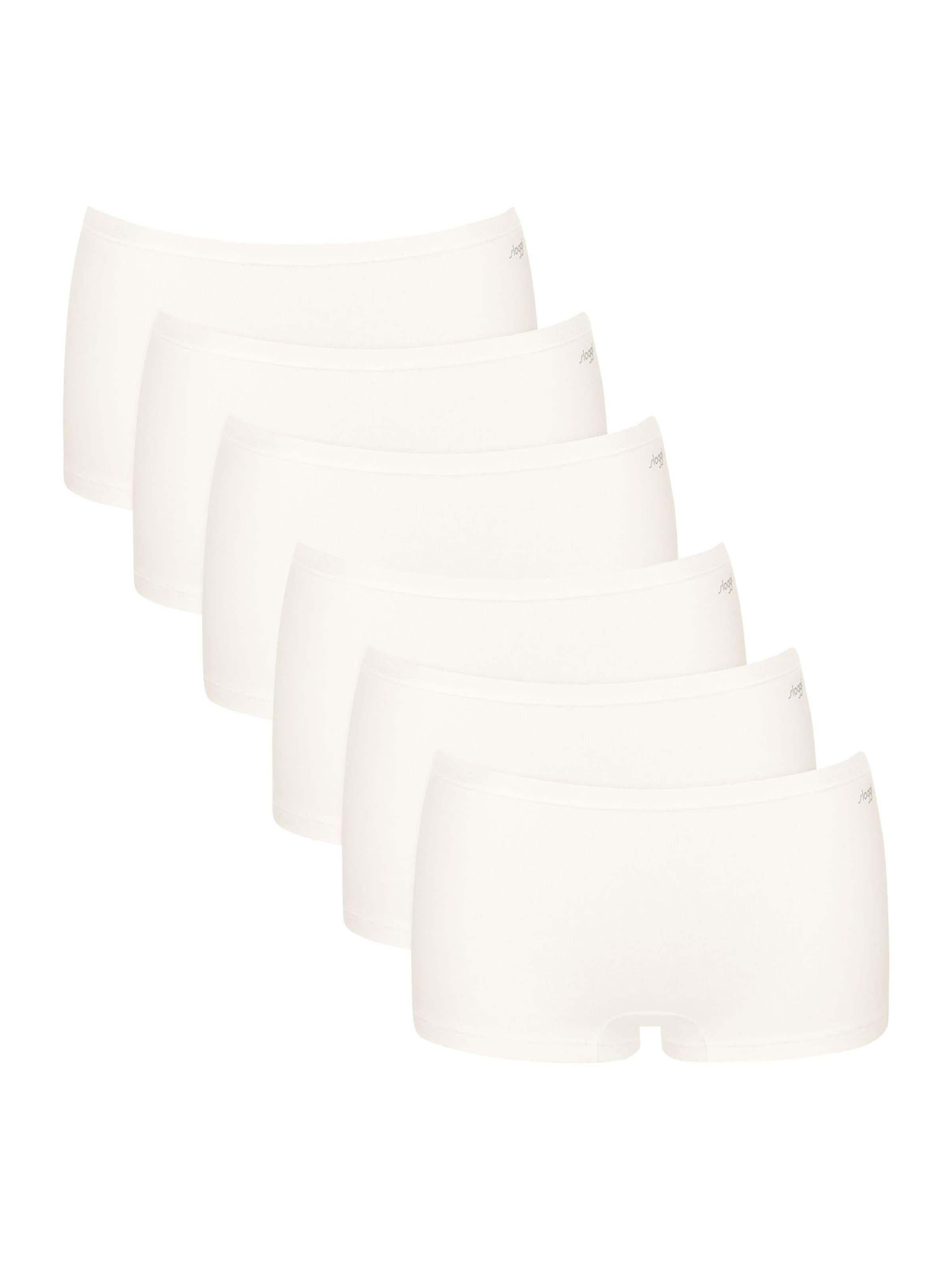SLOGGI - Panti 'GO Daily Cotton Short' en blanco: frente