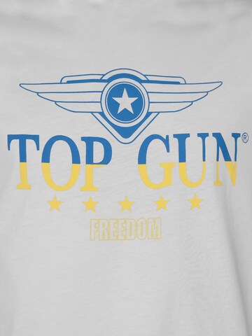 TOP GUN Shirt ' TG22011 ' in White