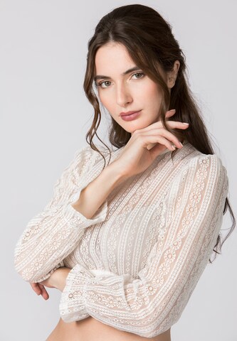 STOCKERPOINT Trachtenbluse 'Kalinka' in Beige