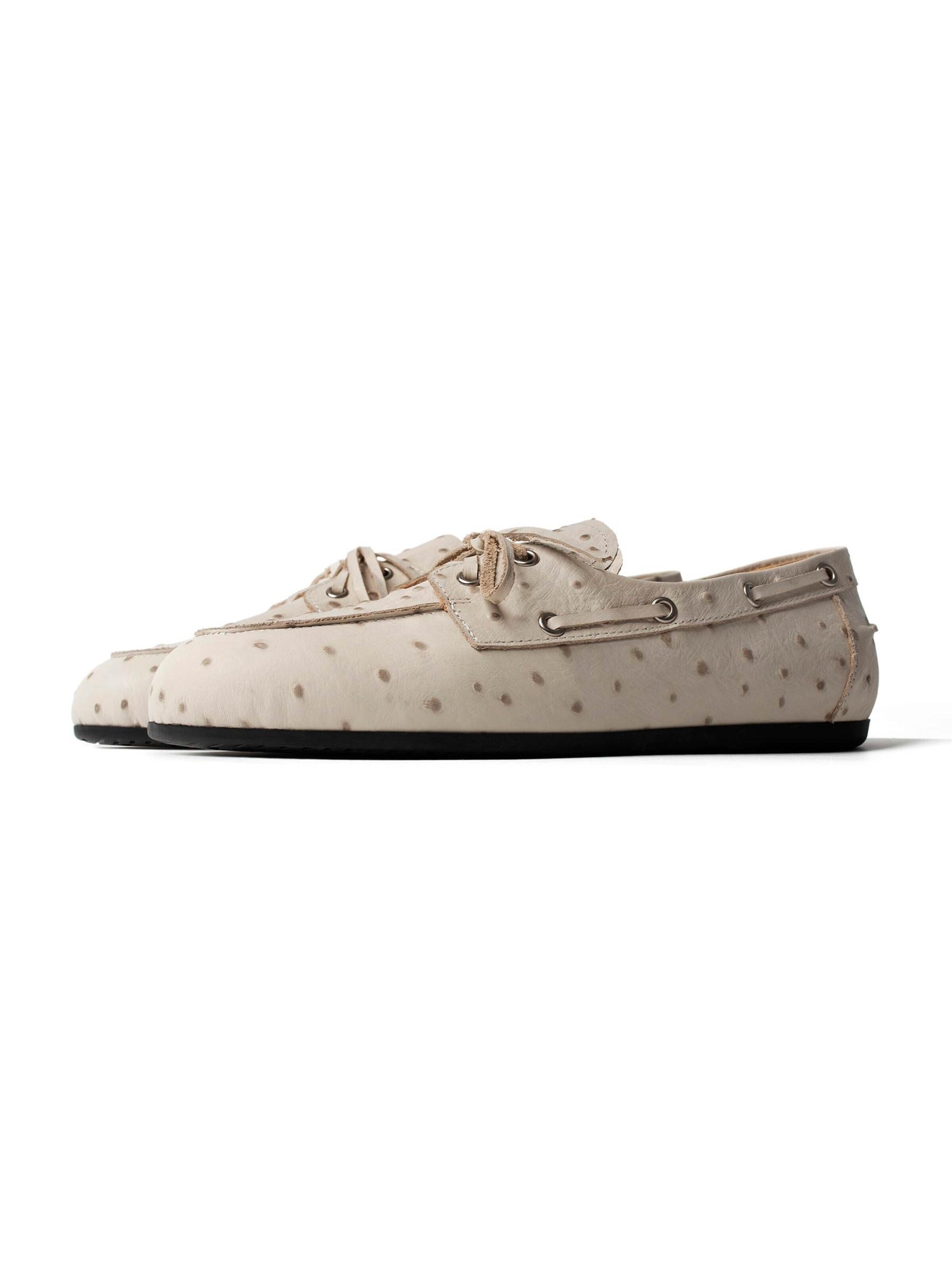 Mocassino 'SLOW LIFE' di L37 HANDMADE SHOES in bianco