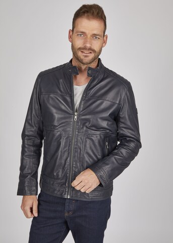 bugatti Lederjacke 'BUClaudio' in Schwarz: Vorderseite