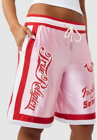 True Religion Normalny krój Spodnie sportowe w kolorze różowy