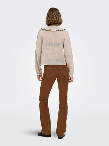 ONLY Flared Trousers 'GLOBAL' in Brown