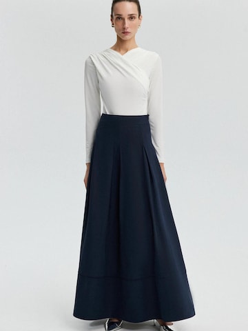Jupe 'A Line Skirt With Pocket Detail' Touché Privé en bleu