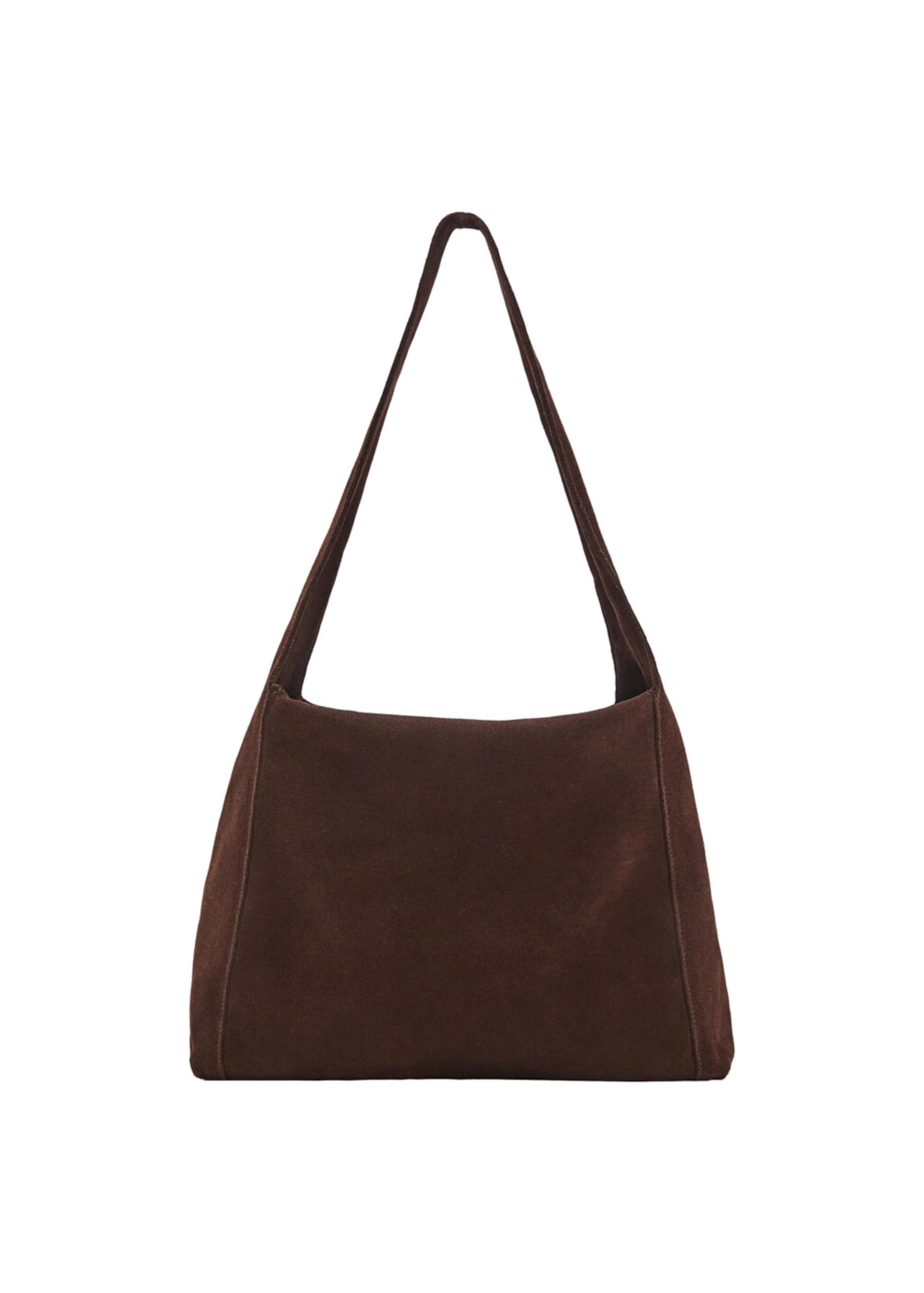 MANGO Shopper 'Piramide' in schoko, Produktansicht