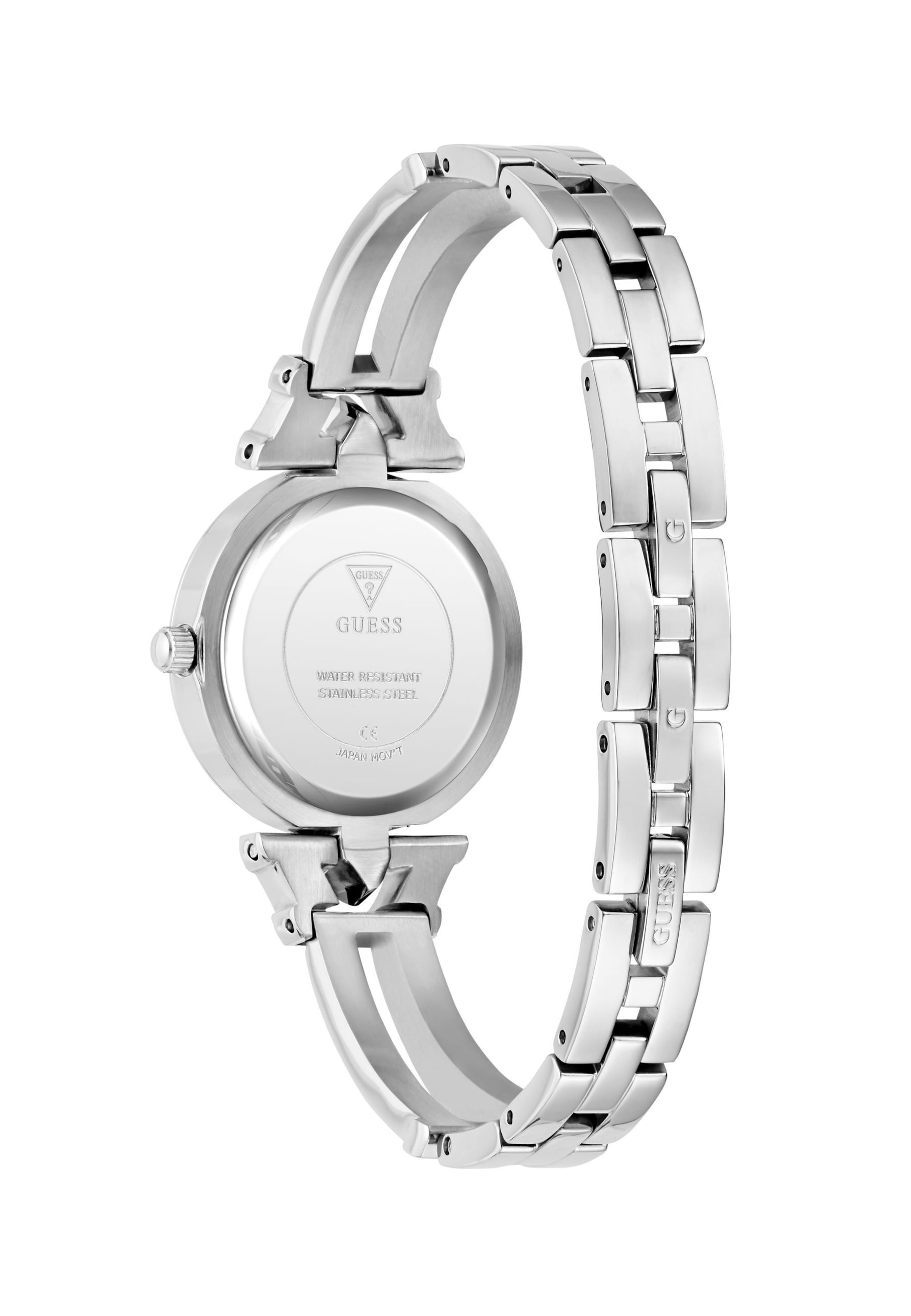 GUESS Analoog horloge 'DELPHINE' in Zilver