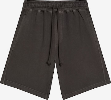 BershkaBaggy Hlače - siva boja: prednji dio