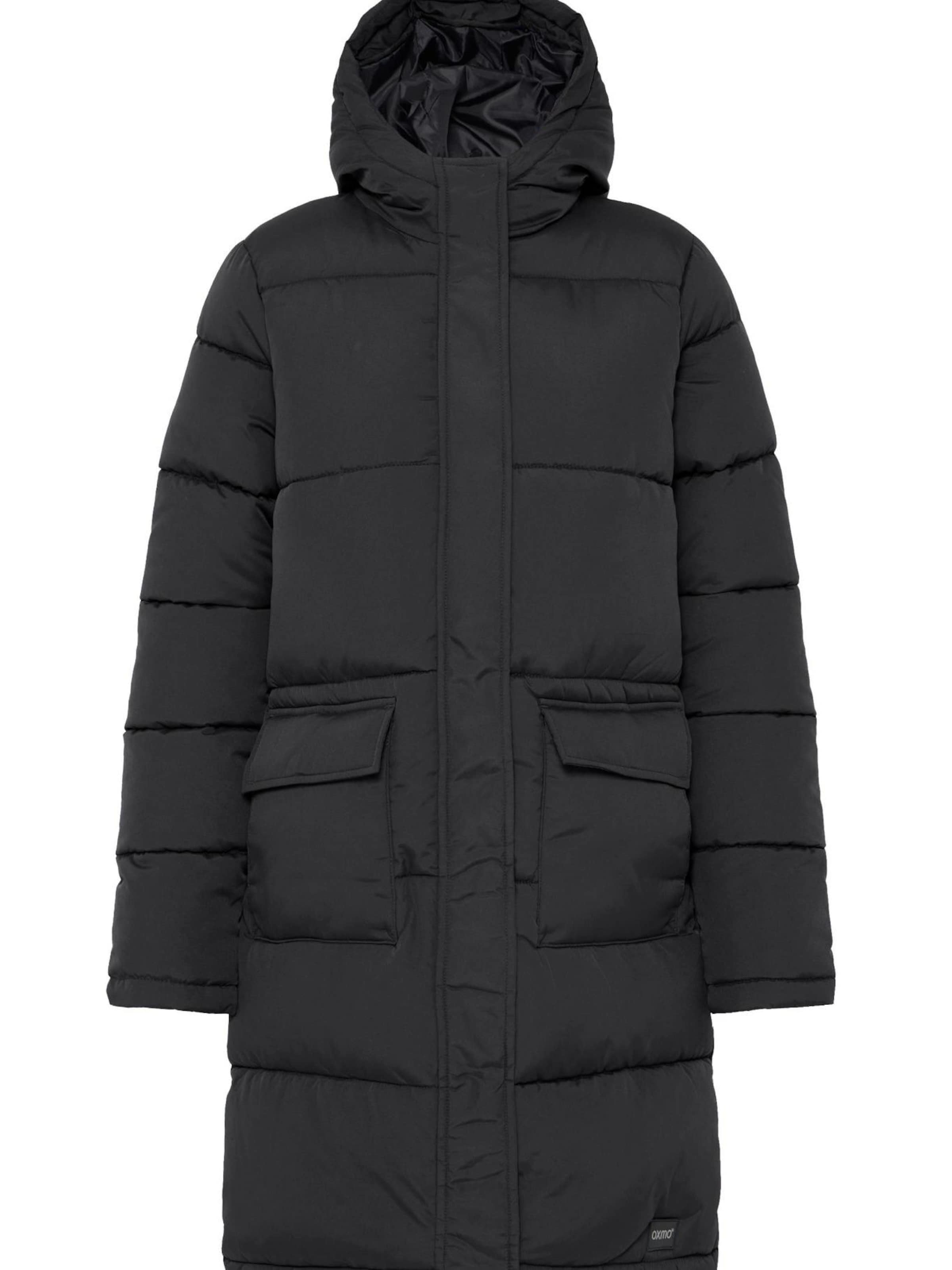 Oxmo Wintermantel ' OXMINNA LONG ' in Schwarz: Vorderseite