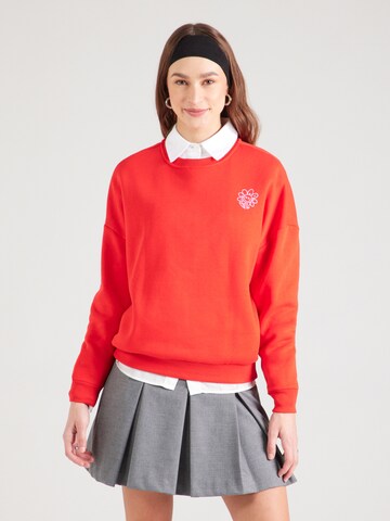Sweat-shirt PIECES en rouge