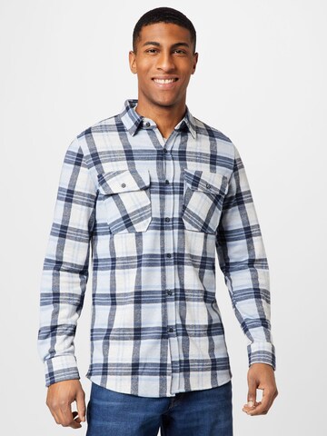 Gabbiano Regular fit Button Up Shirt in Blue: front