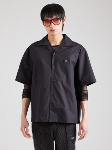 Fit confort Chemise 'Espino' HUGO en noir : devant