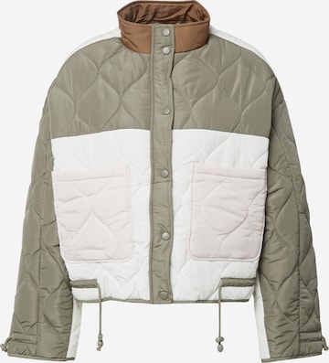 Geacă de primăvară-toamnă 'Patchwork padded jacket' de la Coster Copenhagen pe verde: față