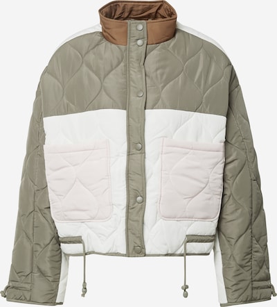 Coster Copenhagen Overgangsjakke 'Patchwork padded jacket' i nude / brun / khaki / hvid, Produktvisning