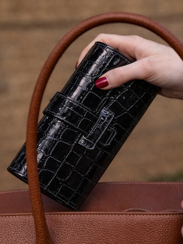 Cheval Firenze Wallet 'DEAN CROC' in Black