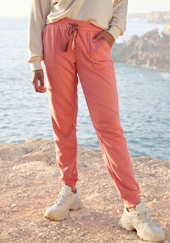 Effilé Pantalon VIVANCE en rose : devant