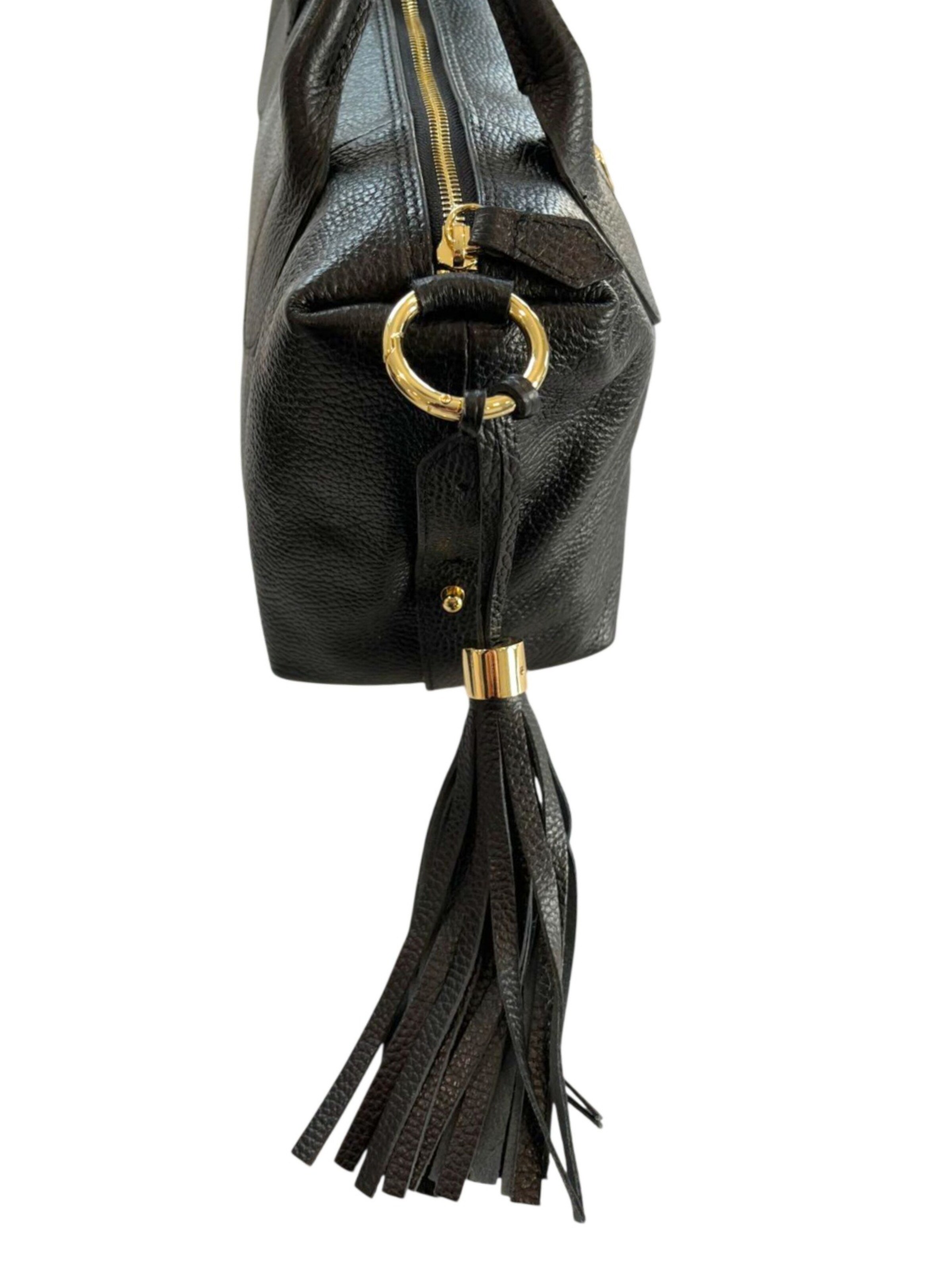 Borsa a mano 'Borsa a Mano Donna Pelle Vacchetta 100% - Modello Lucca Baldinini' di Baldinini Trend in nero