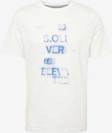 T-Shirt s.Oliver en blanc : devant