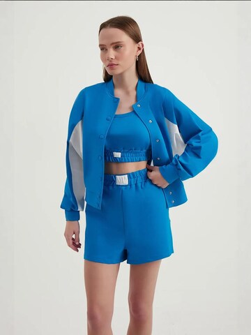 Hiccup Zip-Up Hoodie in Blue: front