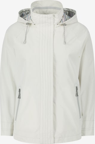 Amber & June Between-Season Jacket in White: front