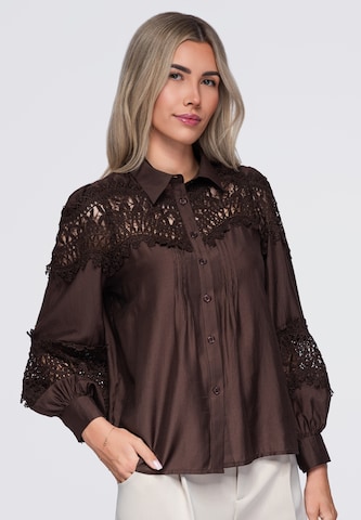 Ombre Blouse in Brown