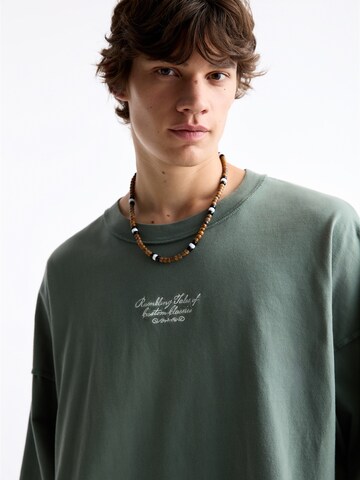 Pull&Bear T-Shirt in Grün