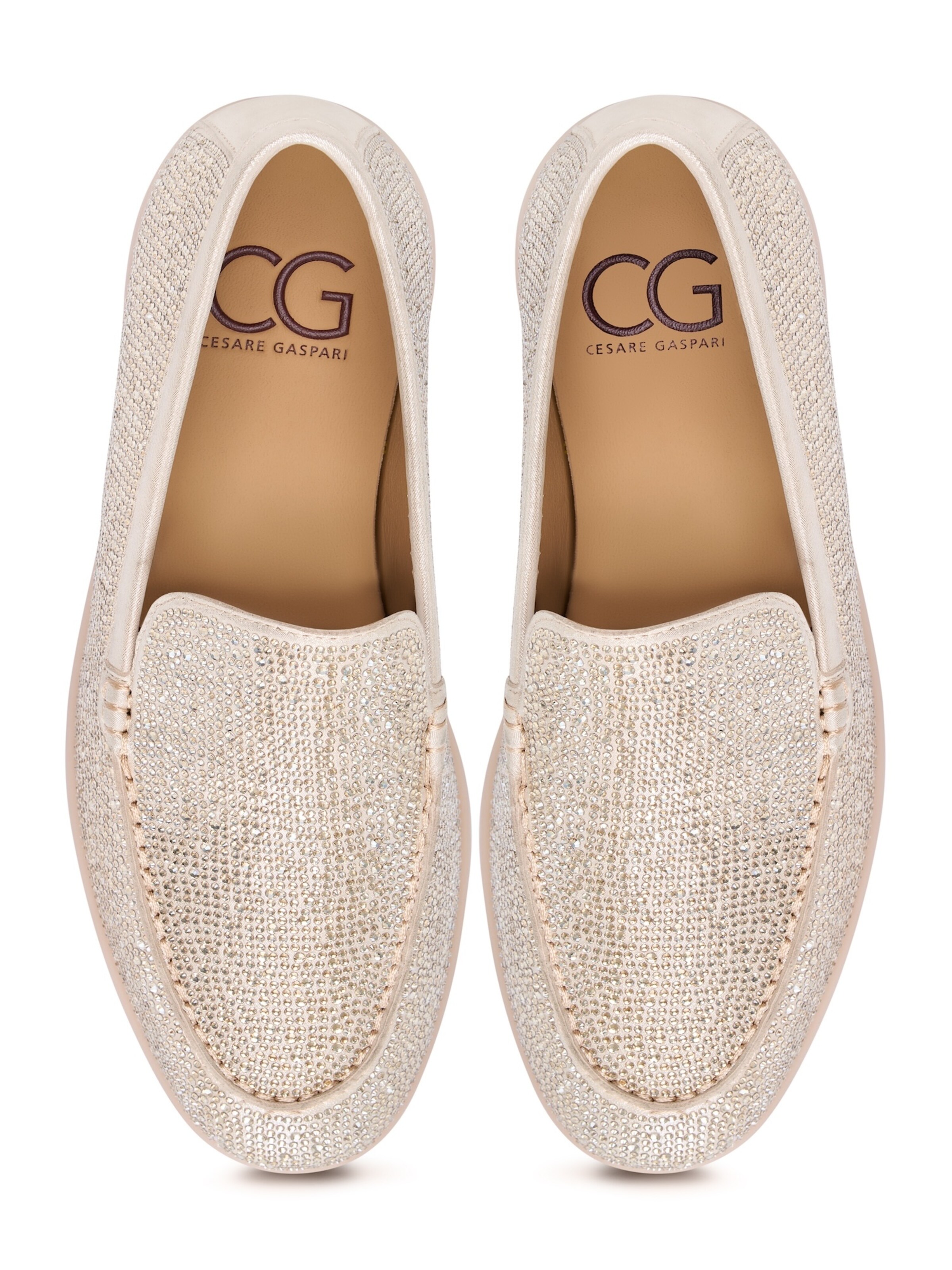 CESARE GASPARI Classic Flats in Beige