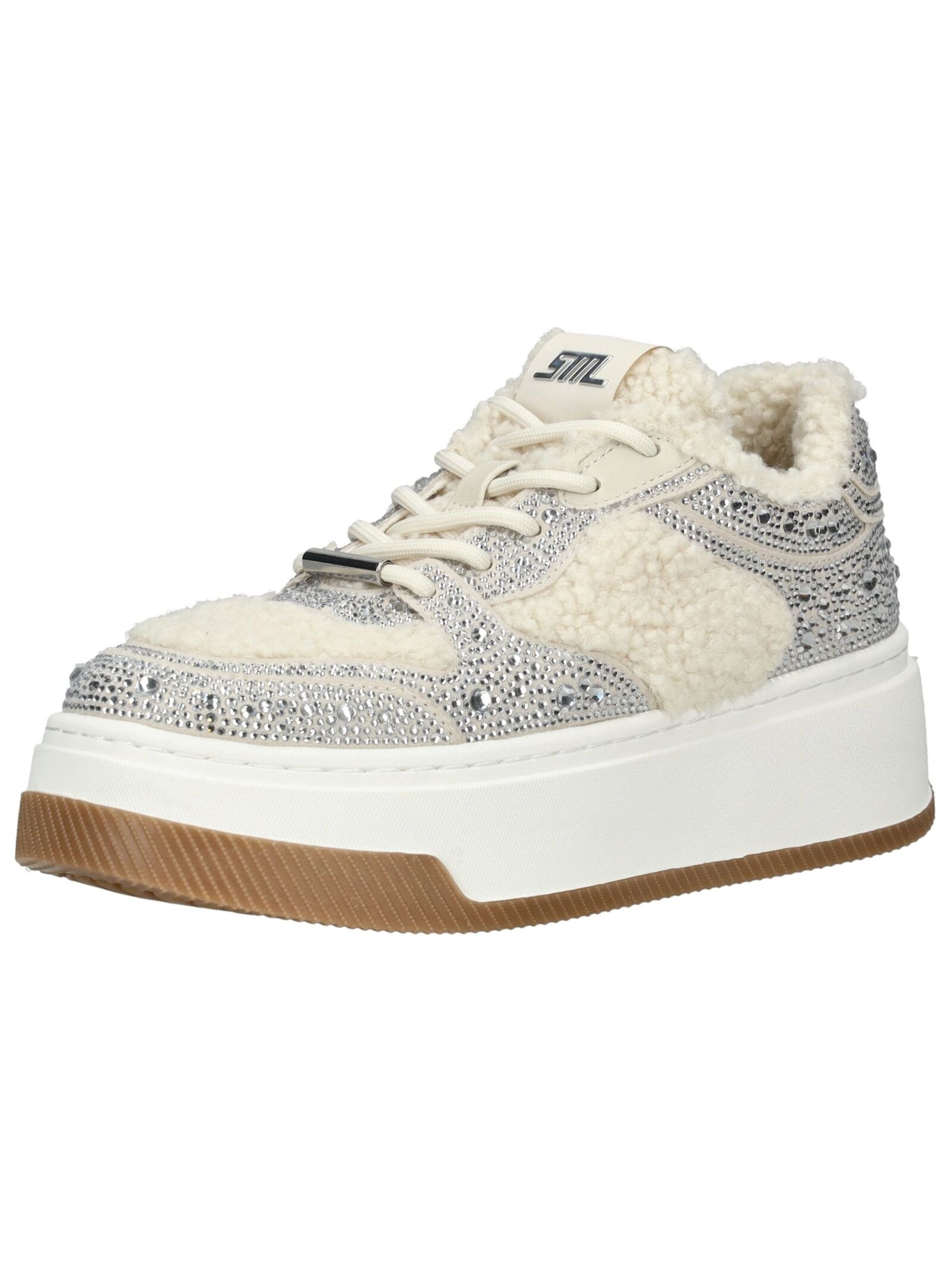STEVE MADDEN Sneakers laag in Beige: voorkant