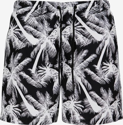 Urban Classics Board Shorts in XXXL in Black / White, Item view