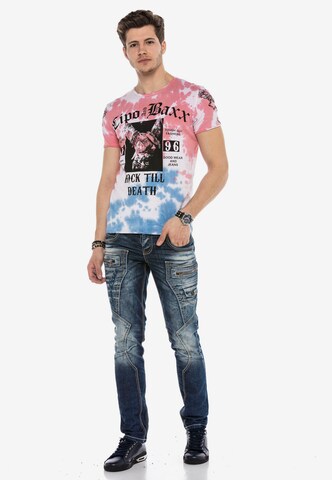 CIPO & BAXX Shirt 'ROCK TILL DEATH' in Mixed colors