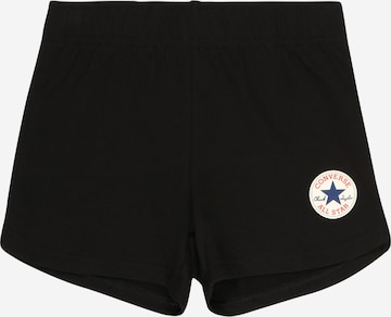 Regular Pantaloni de la CONVERSE pe negru: față