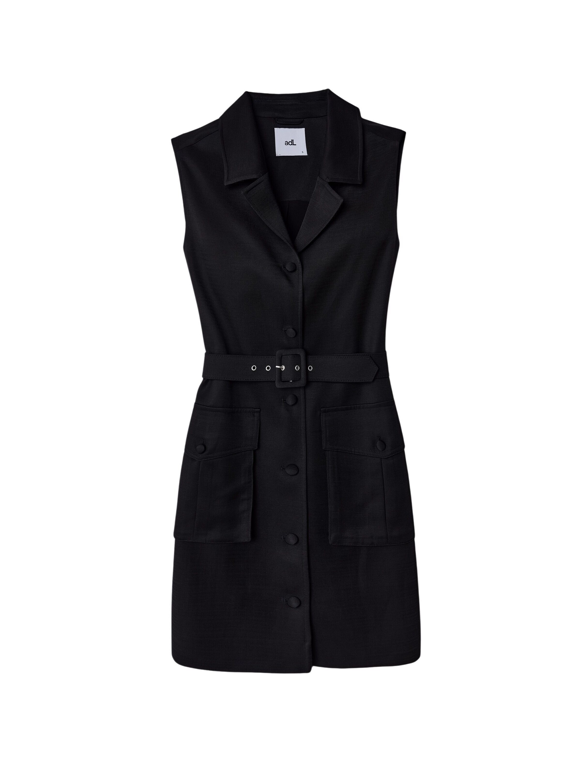 adl Shirt dress in Black: front