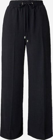 Wide Leg Pantalon à plis River Island en noir : devant