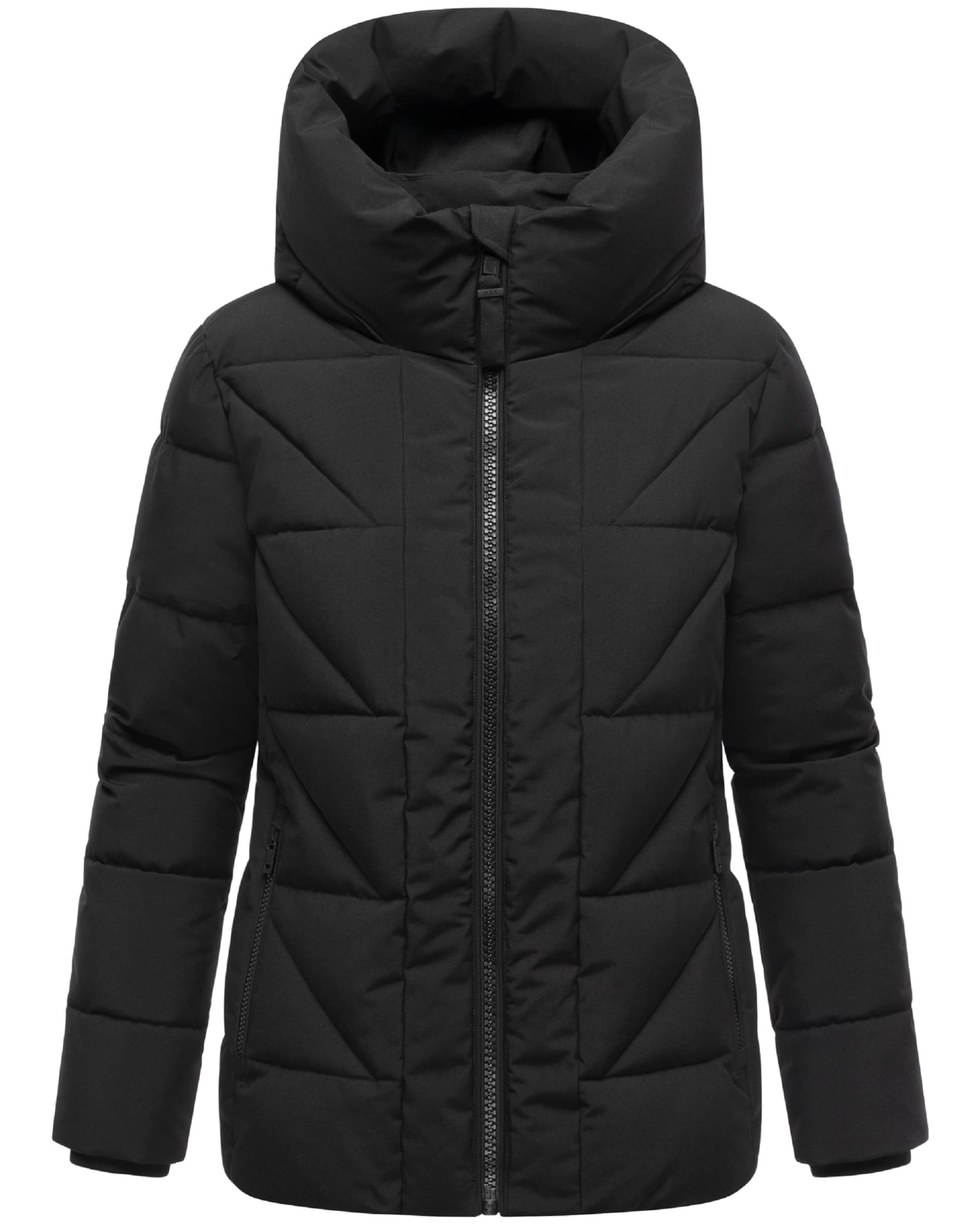 Giacca invernale 'Kuschelnasee 16' di MARIKOO in nero: frontale