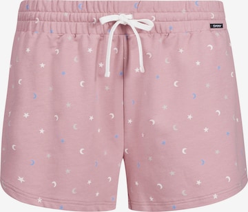 Pantalon de pyjama 'Every Night' Skiny en rose : devant