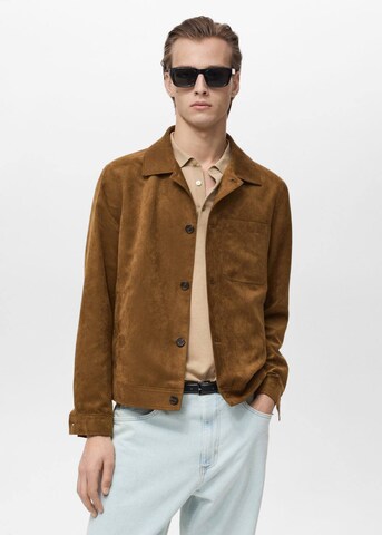 MANGO MAN Between-Season Jacket in Brown: front