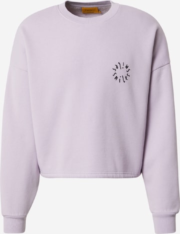 Smiles Sweatshirt 'Joey' in Purple: front