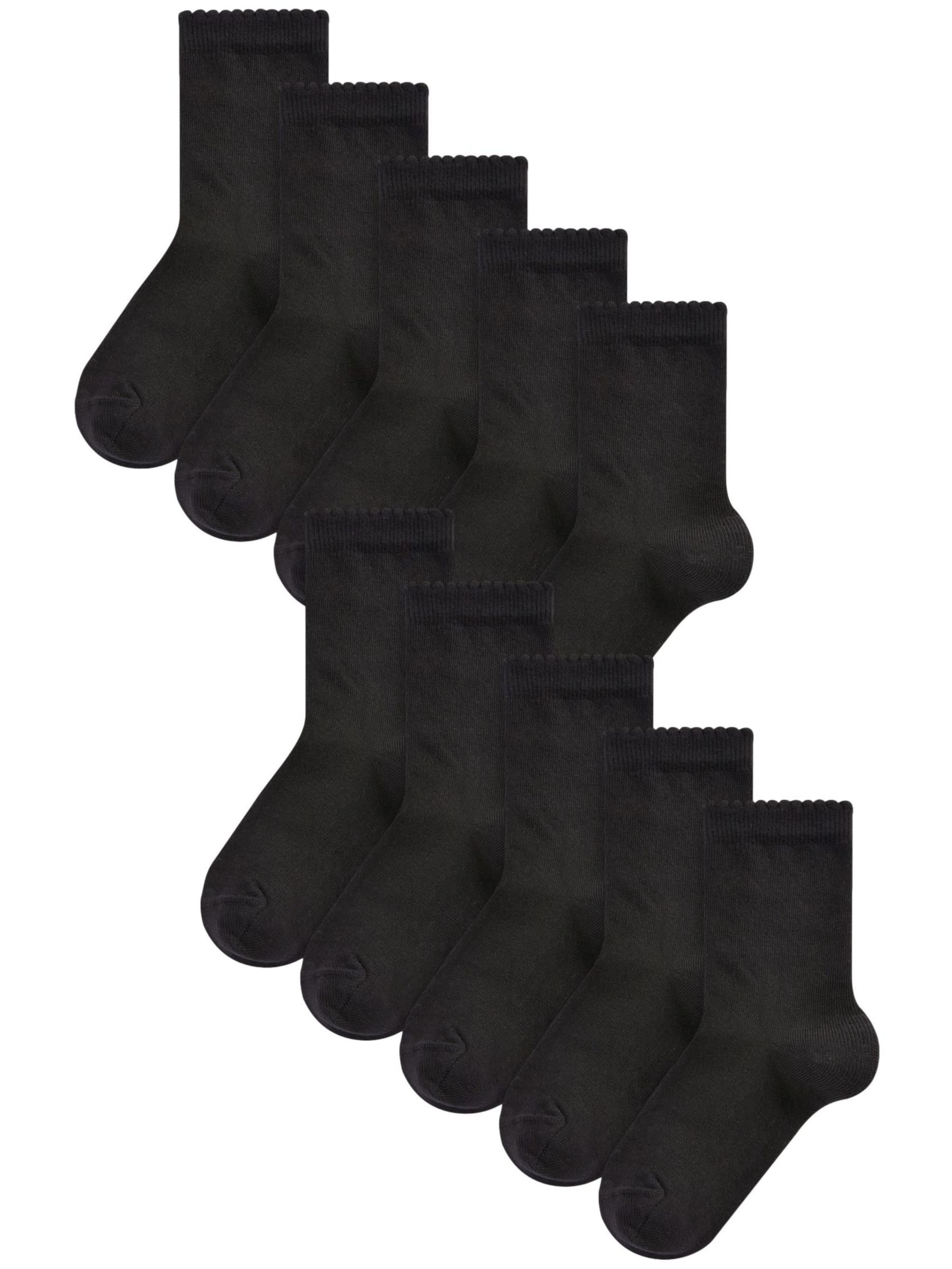 Next Socks in Black: front