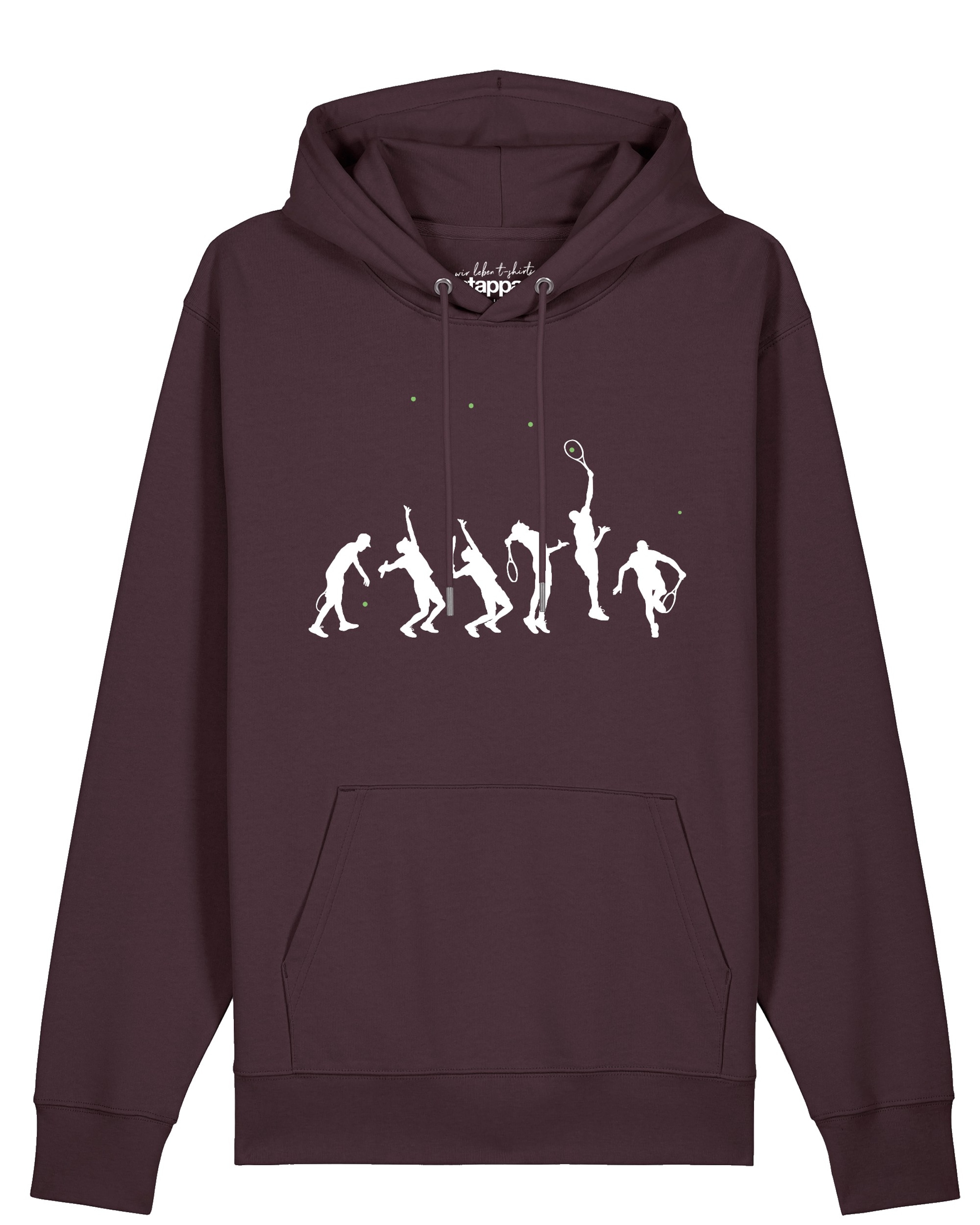 Sweat-shirt 'Tennis Evolution' Watapparel en rouge : devant