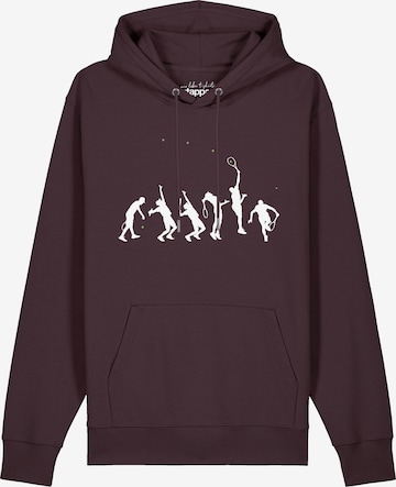 Sweat-shirt 'Tennis Evolution' Watapparel en rouge : devant