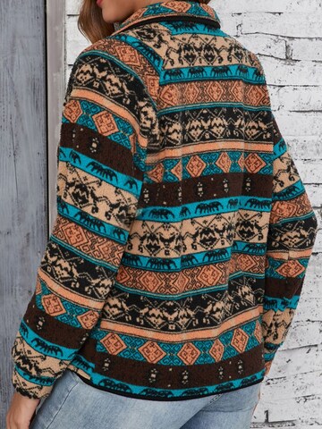 Yesfashion Fleece jacket in Brown