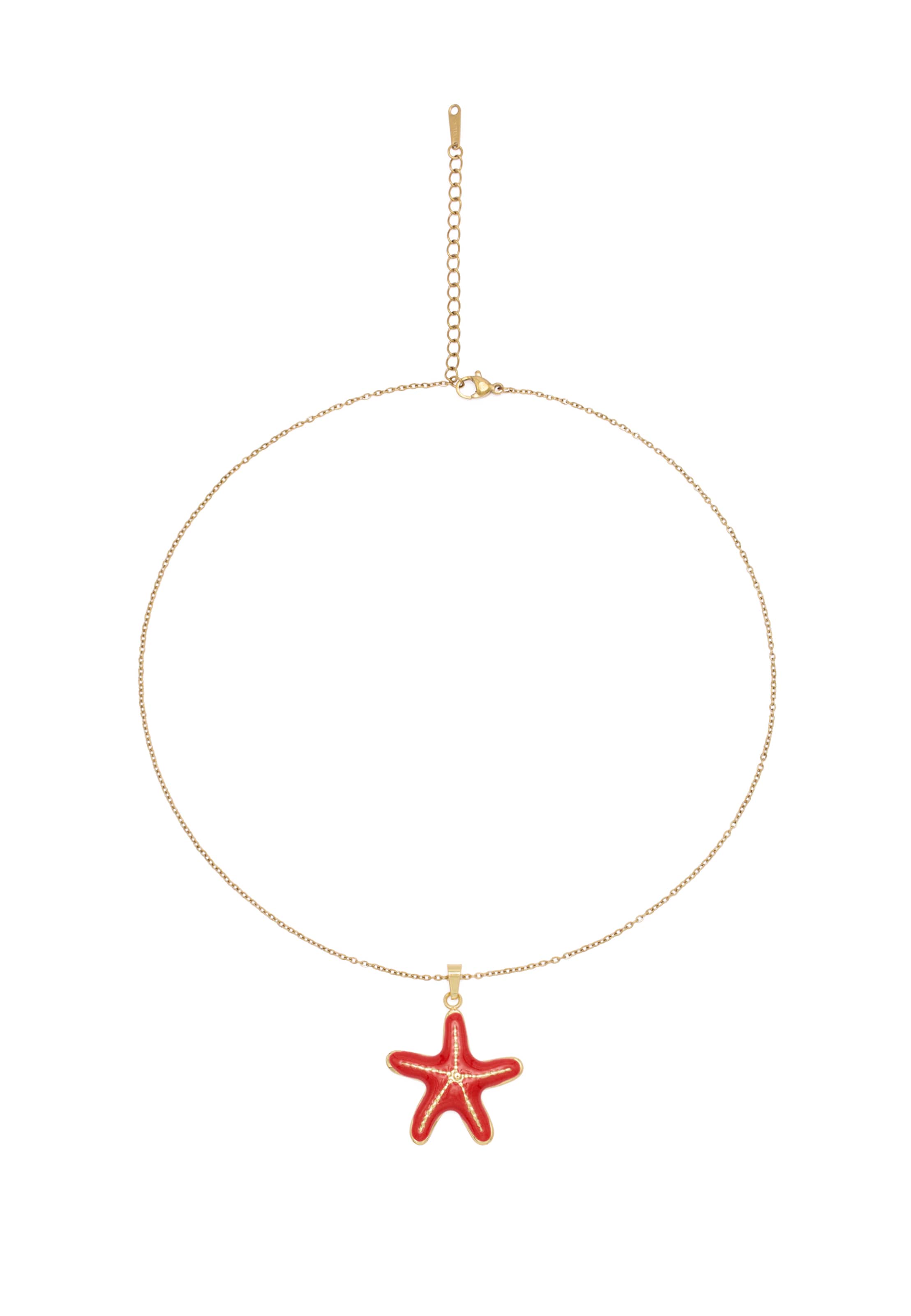 IZIA Necklace in One size in Gold / Red, Item view